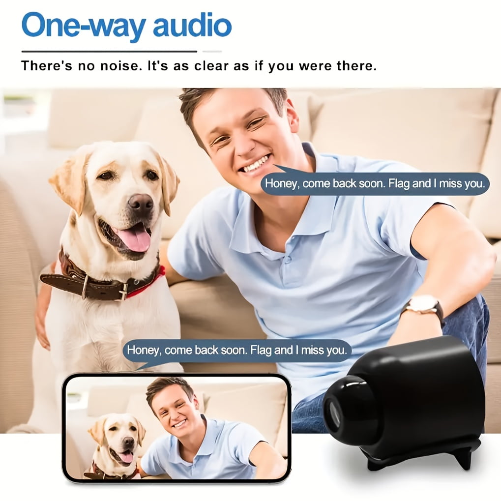 Wireless Camera, Mini Nanny Cam Smart Home, Small Indoor Outdoor Camera with Remote View, Compatible with Android and iOS, Baby, Pet Monitor(3PCS)