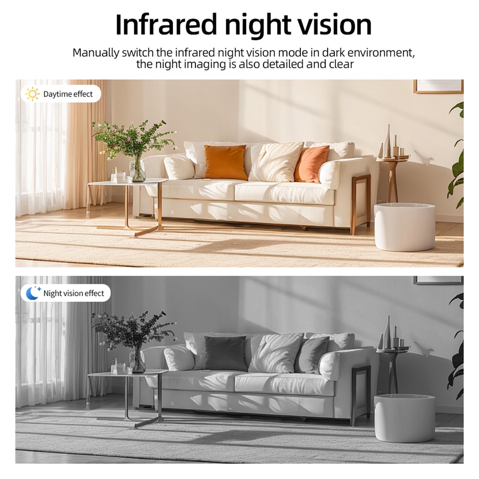 TOPRenddon Wireless Mini Security Camera 1080P HD – Indoor/Outdoor Night Vision, Motion Detection, 2-Way Audio | Portable WiFi Surveillance Cam for Home, Baby, Pet Monitoring