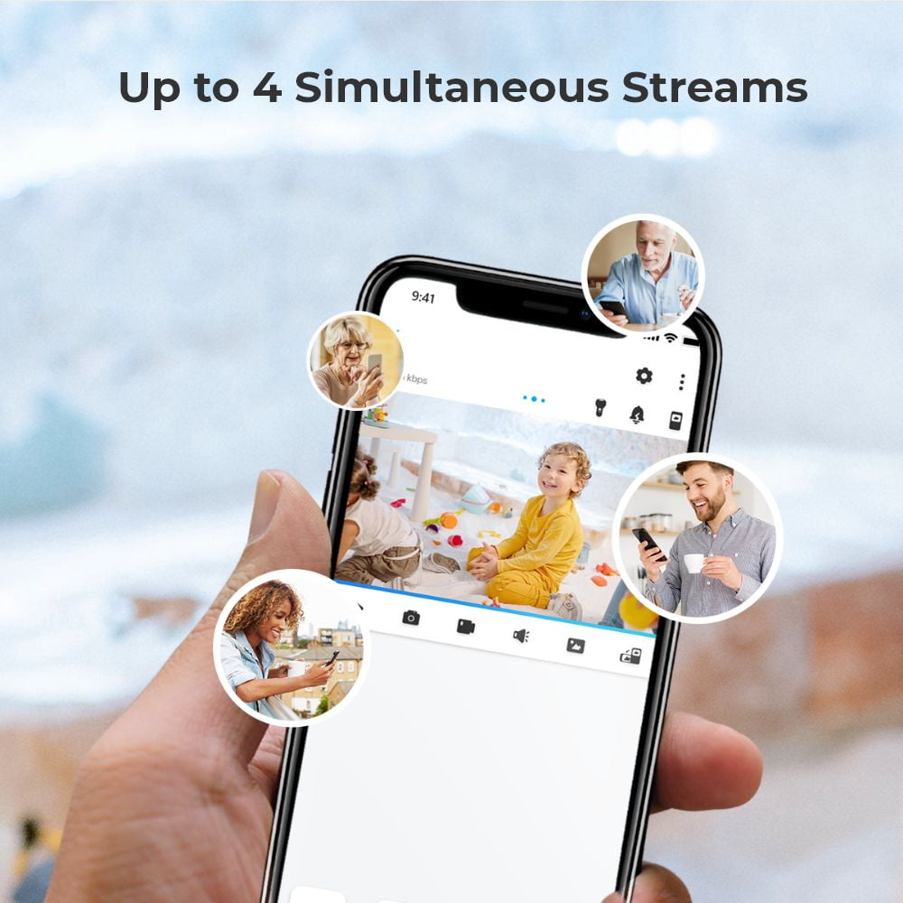 Reolink E1-2Pack , 3MP Indoor Security Plug-in WiFi Camera, Person/Pet Detection,2.4GHz WiFi Only, Baby Monitor, Pan Tilt, 2-Way Talk