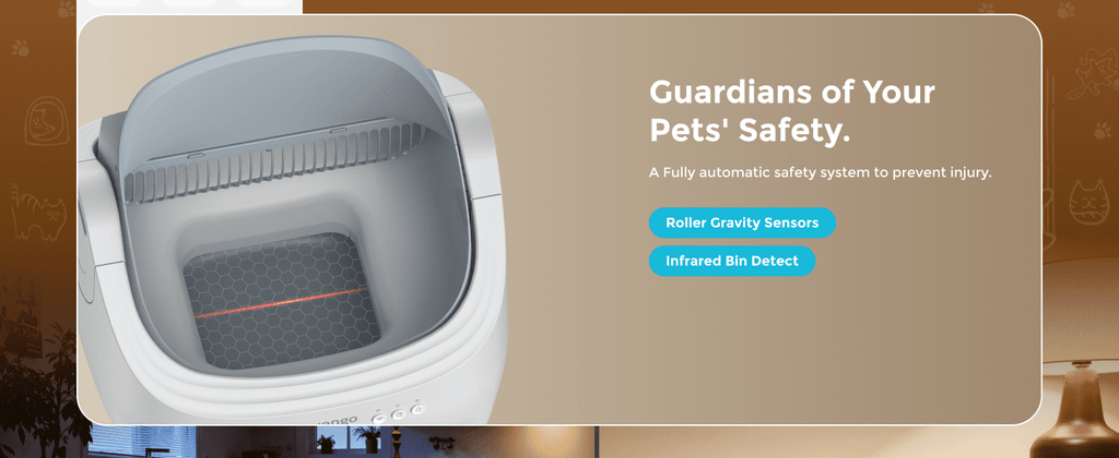 Automatic Open-Top Self-Cleaning Cat Litter Box -App Control, Safe Alert, Smart Health Monitor, Includes 2 Liners & Mat, Multi-Cat Friendly, Gray