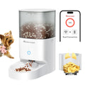 homerun Pet Automatic Smart Feeder, Timed Dosing, Anti Grain Jamming Design, 4L capacity, Ceramic Version